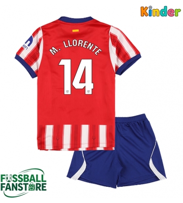 Atletico Madrid Marcos Llorente #14 Replik Heimtrikot Kinder 2026-27 Kurzarm (+ Kurze Hosen)